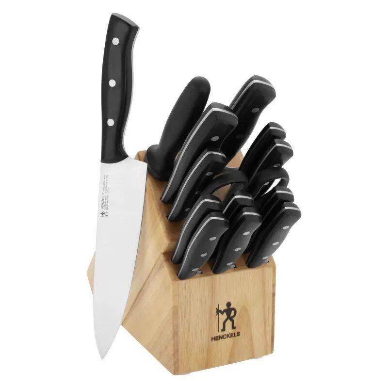 Everpoint 15-Piece Stainless Steel Knife Block Set  