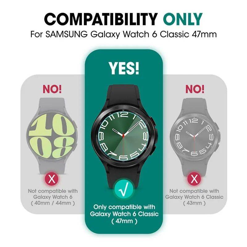 Galaxy Watch 6 Classic 47mm Rugged Case Color : Black 