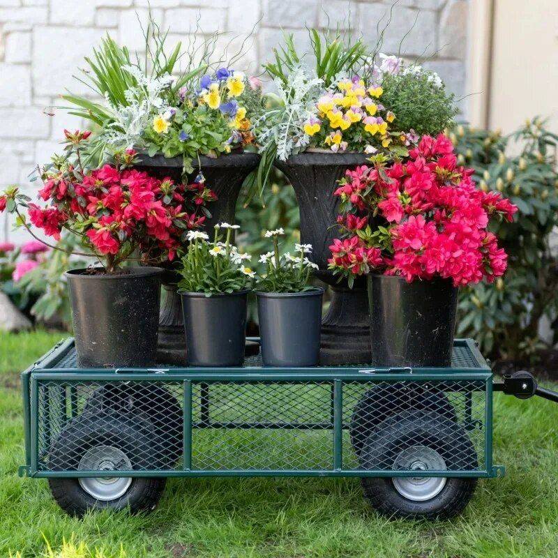 Heavy-Duty Towable Garden Utility Cart  