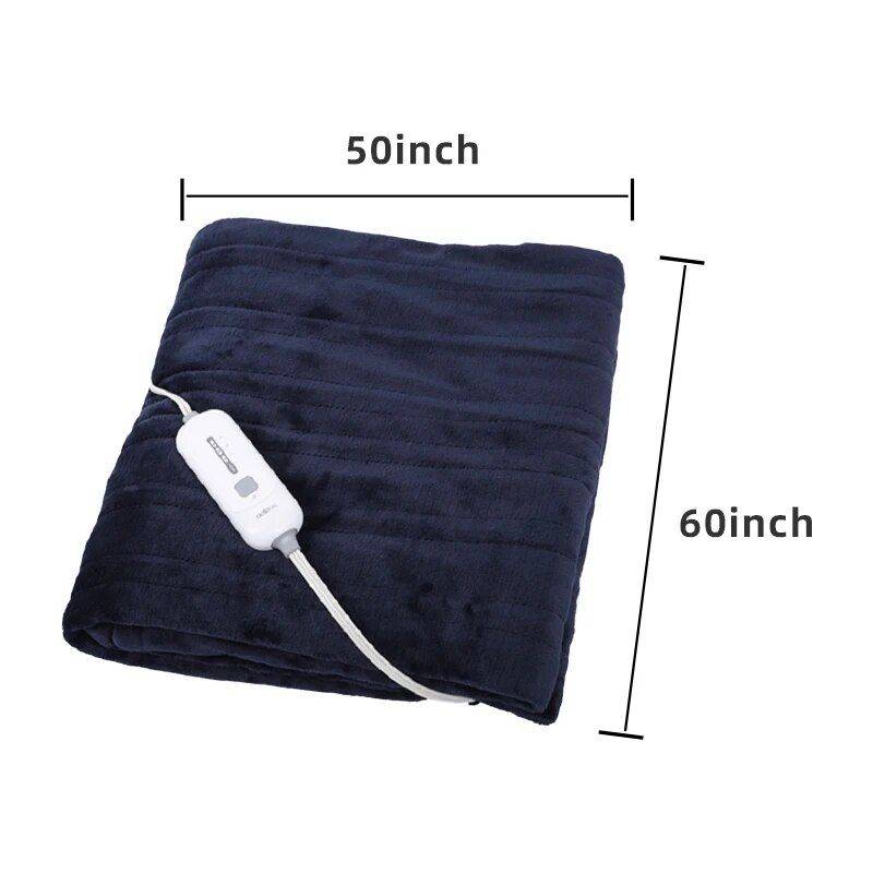 Luxury King Size Flannel & Sherpa Heated Blanket Plug type : 110V US Plug 