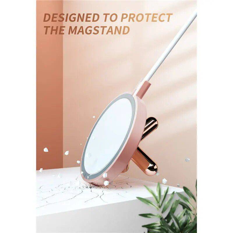 Magnetic Phone Stand with Multi-Angle Support for iPhone 12 Series Color : Pink 