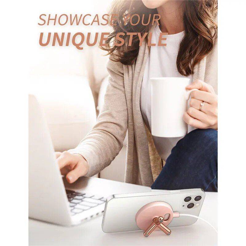 Magnetic Phone Stand with Multi-Angle Support for iPhone 12 Series Color : Pink 