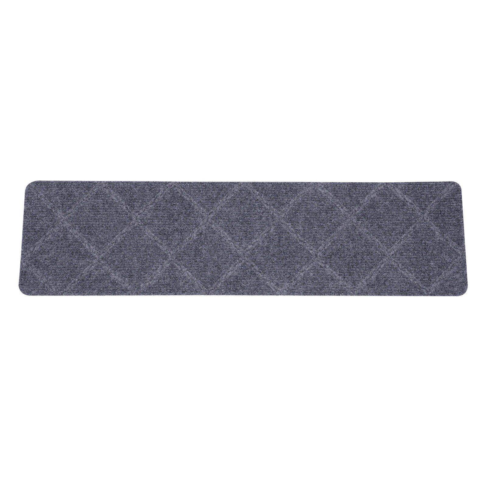 Modern Anti-Slip Indoor Stair Treads for Safety & Decor Color: Light Grey 