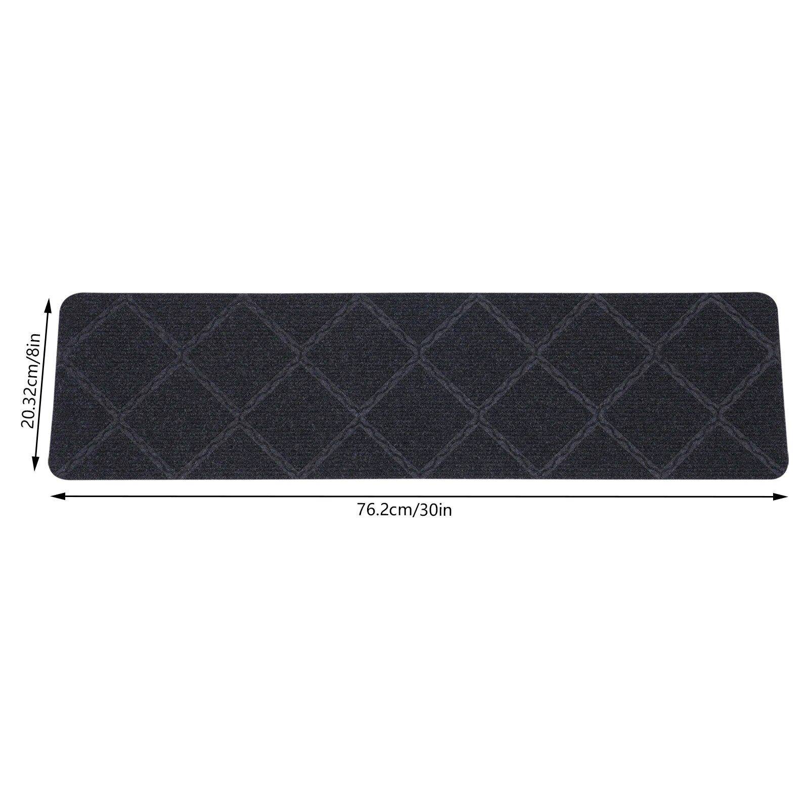 Modern Anti-Slip Indoor Stair Treads for Safety & Decor Color : Black|Light Grey 
