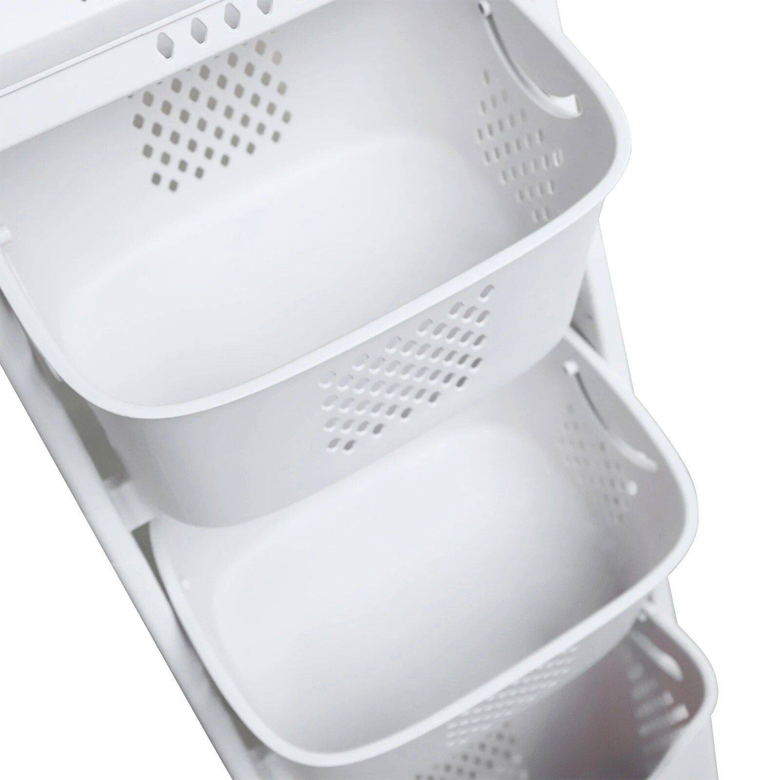 Multi-Layer Rolling Clothes Storage Cart  