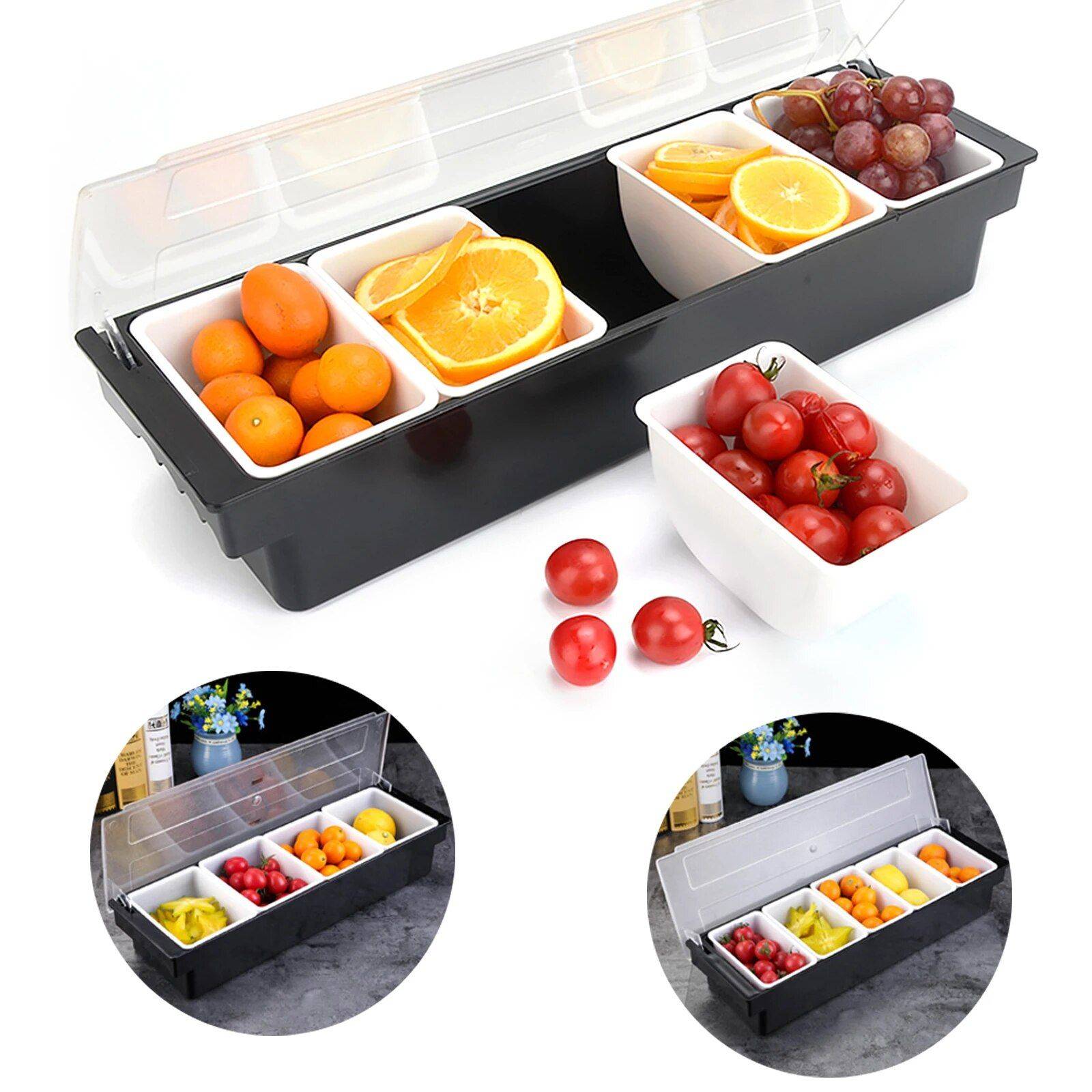 Multifunctional Fruit Box With Hinged Cover Type : 4 trays|5 trays 
