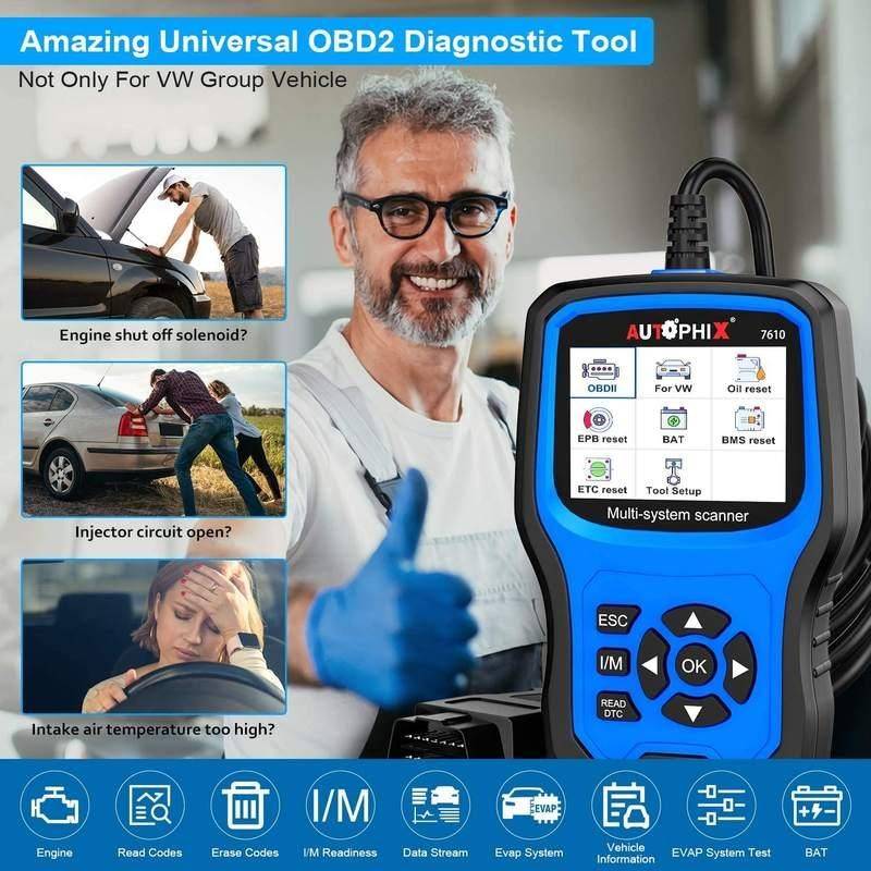 OBD2 Full System Diagnostic Scanner for Volkswagen Group Vehicles  