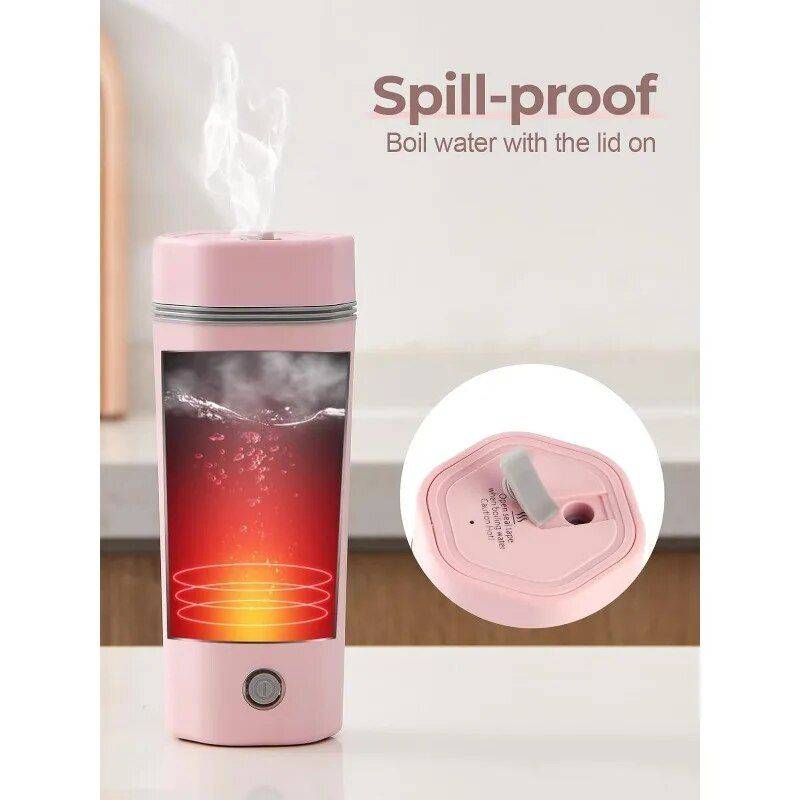 Quick Boiling Mini Thermos Color : White|Green|Pink|Yellow 