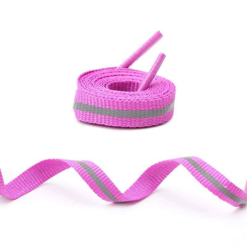 Reflective Safety Shoelaces Color : Green|Black|Yellow|Purple|Orange 