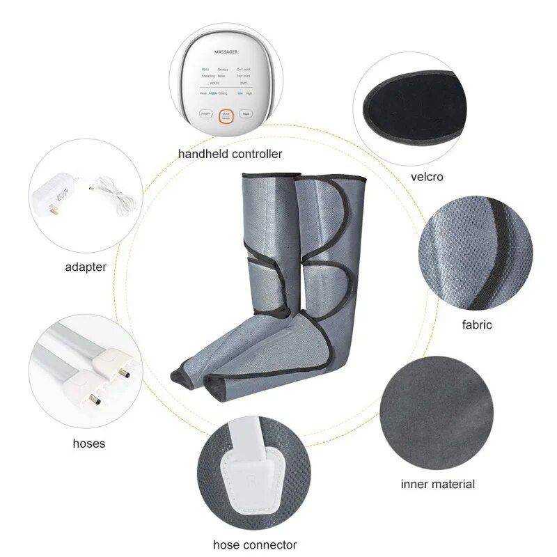 Revitalizing Air Compression Leg & Foot Massager with Infrared Therapy  
