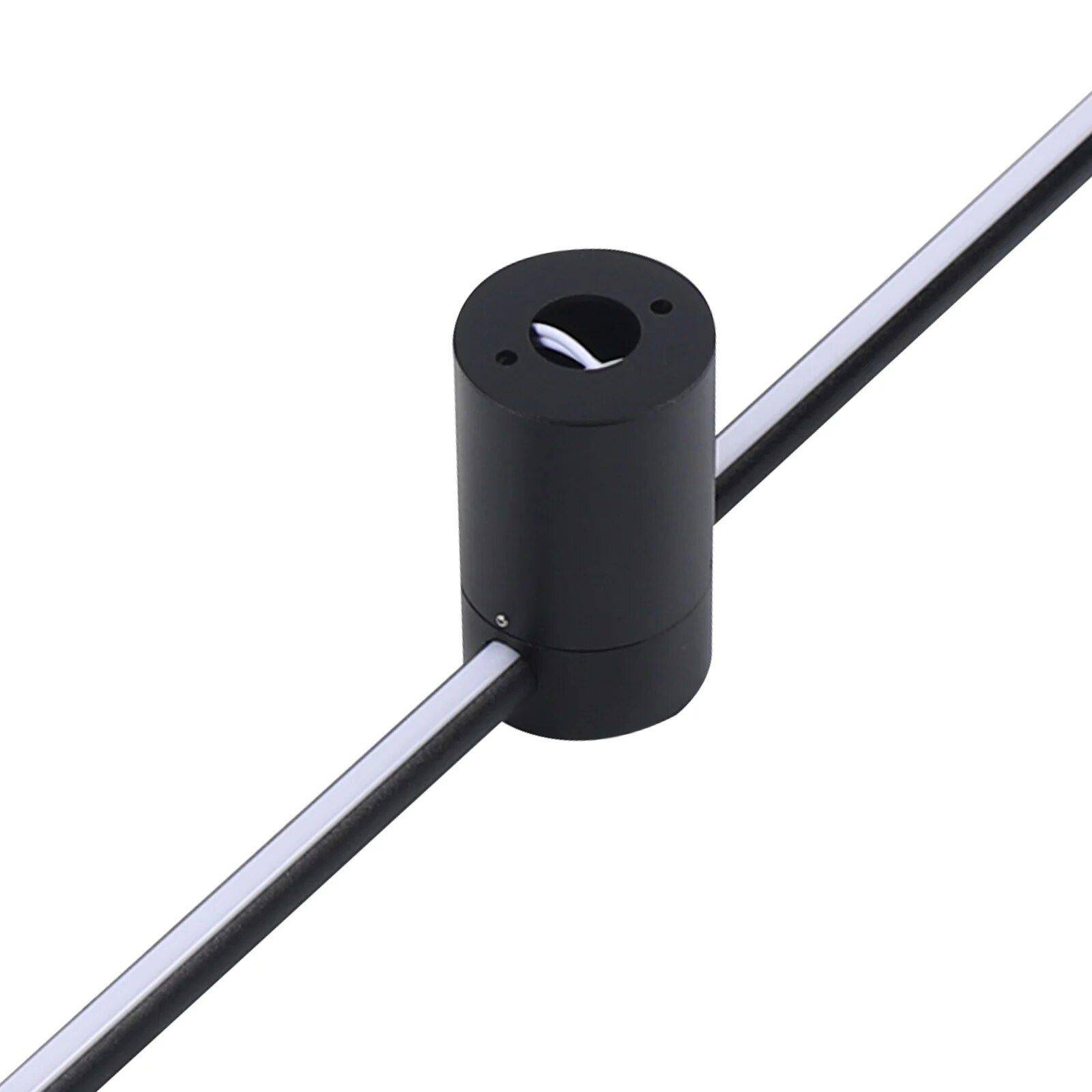 Sleek Modern LED Wall Sconce Color : Black 