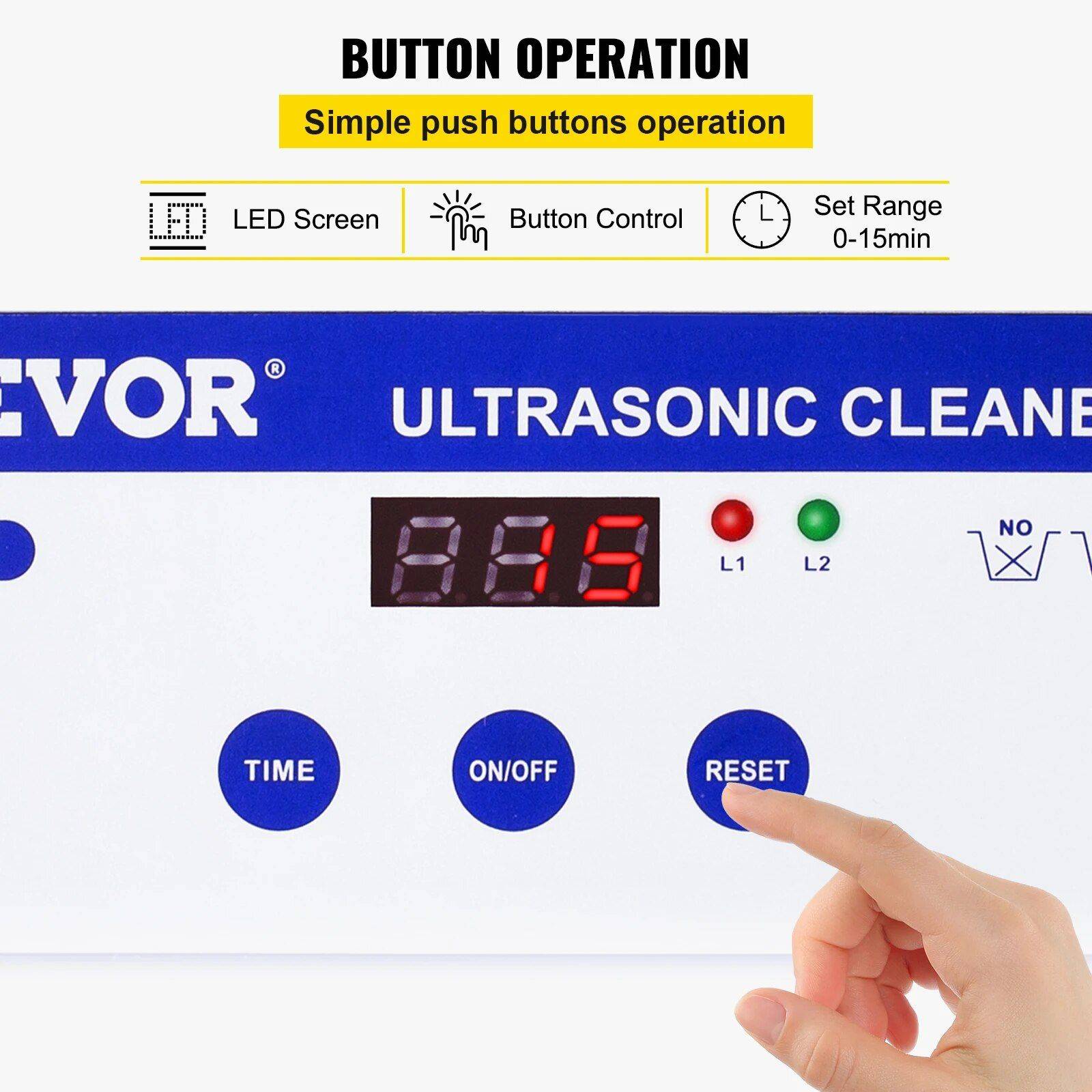 Ultimate 800ml Ultrasonic Cleaner: Portable Washing Machine  