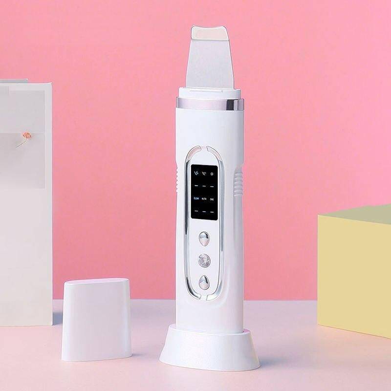 Ultrasonic Skin Scrubber Color : White 