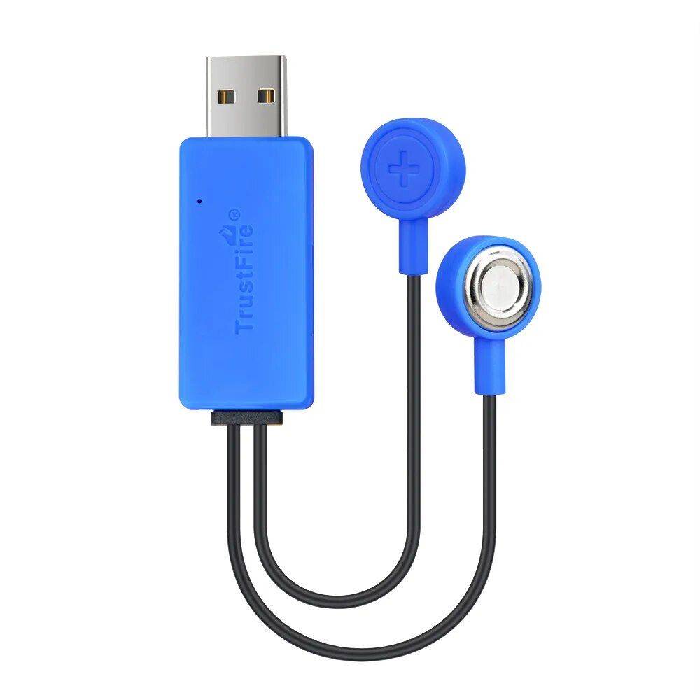 Universal Magnetic USB Battery Charger with Power Bank Function Color : Blue 