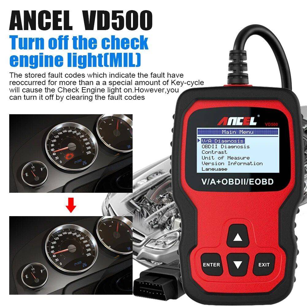 Universal OBD2 Scanner Full System Diagnostic Tool Type : VD500 