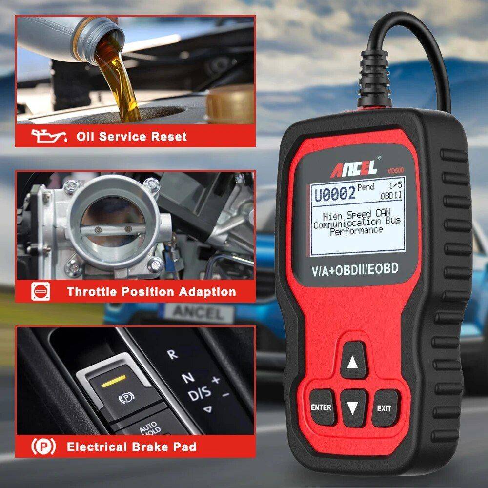 Universal OBD2 Scanner Full System Diagnostic Tool Type : VD500 
