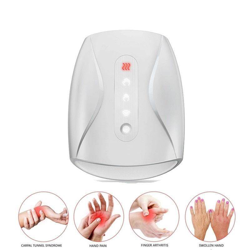 Wireless Hand Massager with Heat & Air Pressure for Stress Relief  