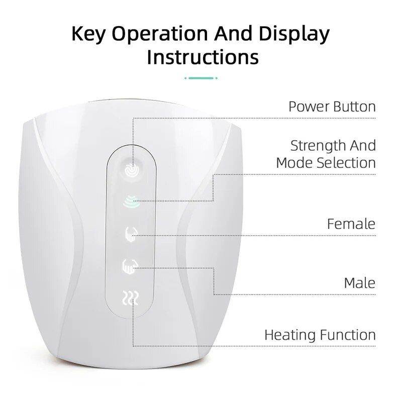Wireless Hand Massager with Heat & Air Pressure for Stress Relief  