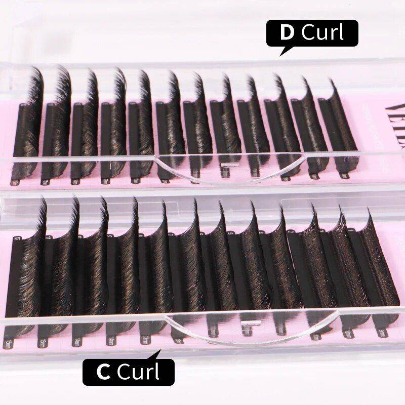 YY Shape Eyelash Extensions Curl : C|D 