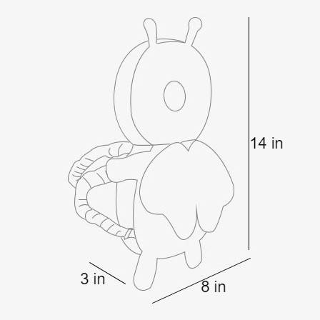 Baby Head Protection Pillow Color : Brown 