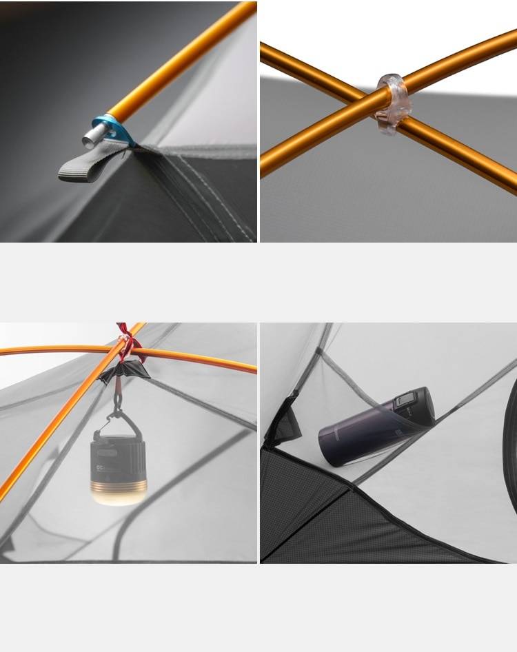 15D Camping Waterproof Tent for Three People