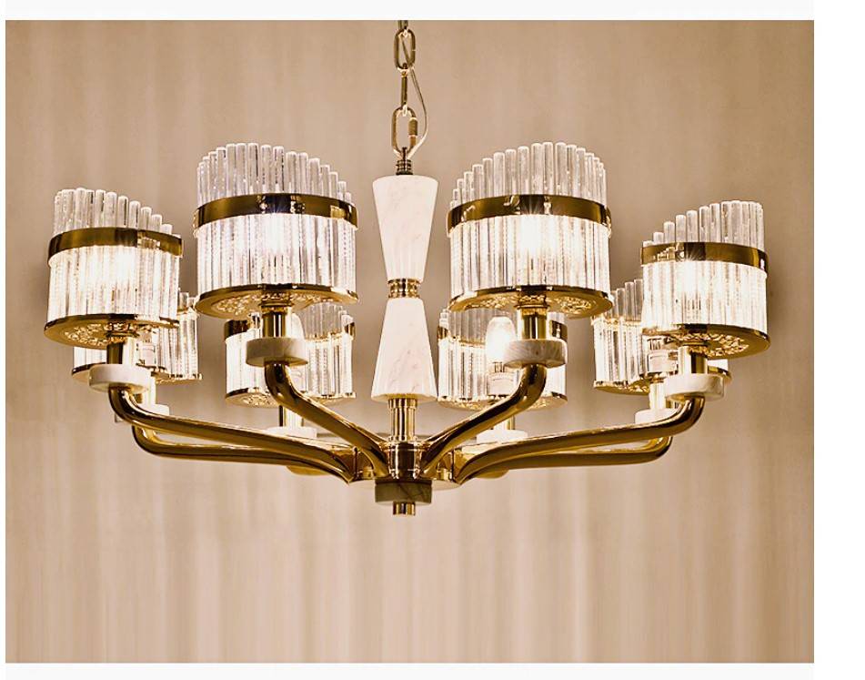 Marble Detail LED Chandelier Lighting