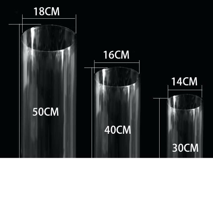 Clear Acrylic Stands  for Wedding 3 pcs Set